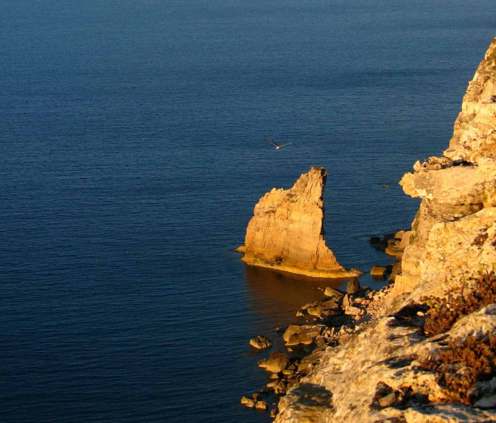 Scoglio a Vela a Lampedusa