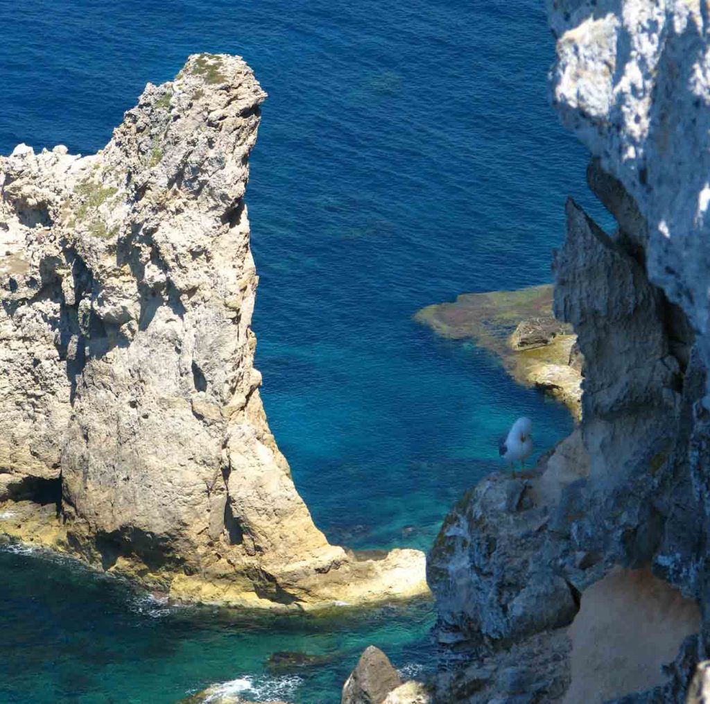 Scoglio a Vela a Lampedusa