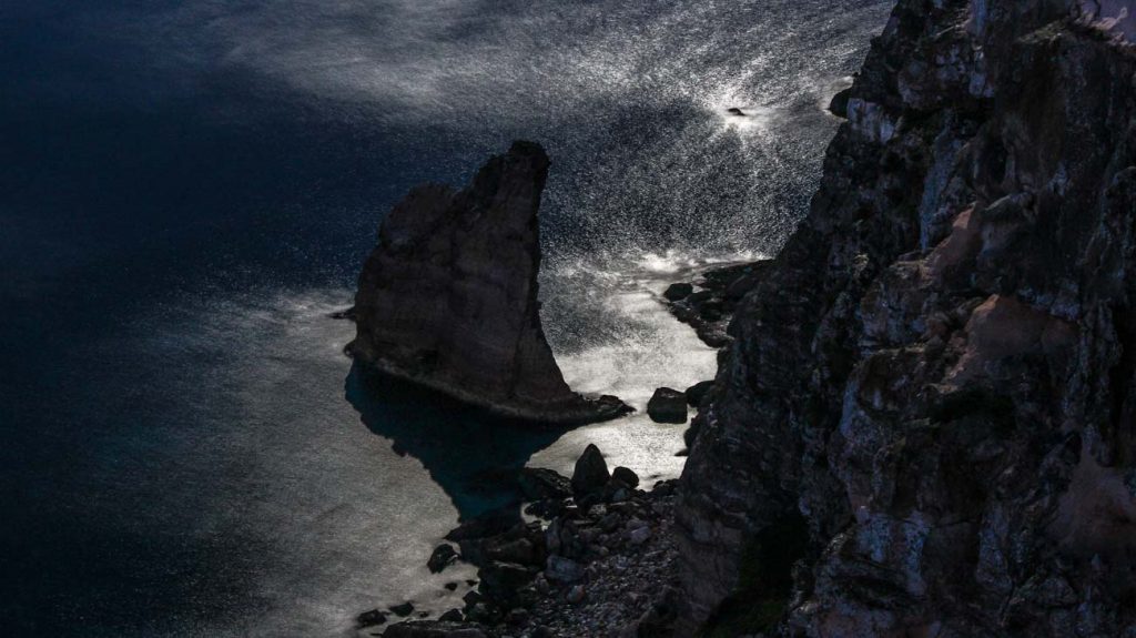 Scoglio a Vela a Lampedusa